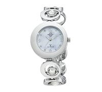 Master Time Funk Quarz Damen Uhr Analog mit Metall Armband MTLA-10788-75M