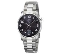 Master Time Herren Funkuhr 'Basic, MTGA-10694-21M' schwarz / silber, Größe One Size, 4763038 Schwarz / Silber One Size
