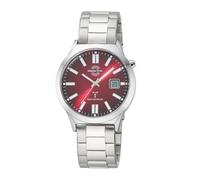 Funkuhr MASTER TIME, silberfarben, rot, Armbanduhren, Herren, Quarzuhr, Armbanduhr, Herrenuhr, Edelstahlarmband, analog, digital (28735518-0) silberfarben, rot