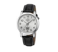 Master Time Uhren MTGA-10294-12L Herren-Funkuhr Basic Lederband Schwarz