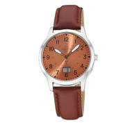 Funkuhr MASTER TIME "Aviation", braun, hellbraun, Armbanduhren, Herren, Quarzuhr, Armbanduhr, Herrenuhr, Lederarmband, analog, digital (37272259-0) braun, hellbraun