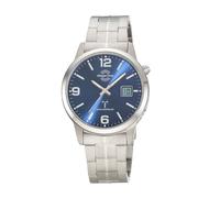 Funkuhr MASTER TIME "Expert Titan", titansilberfarben, blau, Armbanduhren, Herren, Quarzuhr, Armbanduhr, Herrenuhr, analog, digital (66958708-0) titansilberfarben, blau
