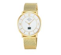 Master Time Armbanduhr Advanced – Funkuhr, Quarz, Analog/Digital, Edelstahlarmband goldfarben, Herren