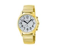 Funkuhr MASTER TIME, goldfarben, Armbanduhren, Damen, Quarzuhr, Armbanduhr, Damenuhr, Edelstahlarmband, analog (51829162-0) goldfarben