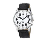 Master Time Uhren MTGA-10690-60L Sprechende Funk Herrenuhr mit Lederband