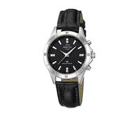 Master Time MTLA-10338-21L Damenuhr Lederband schwarz
