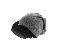 MasterDis Printed Jersey Beanie Elephant Herren Mütze Grau