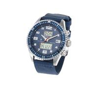 Masterline 1966 Funk Herren Armbanduhr Funkuhr World-Timer Blau Edelstahl ML06266003