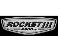 Masterpatch Aufnäher für Fans Tri Rocket Patch für Triumph Rocket 2300 Bikers Motorrad Aufnäher parche Bordado brodé Patch écusson Toppa ricamata