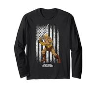 Masters Of The Universe - He-Man Distressed Flagge Langarmshirt