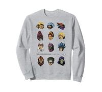 Masters of The Universe: Revelation Heroes and Villains Sweatshirt, Unisex für Erwachsene, Grau Meliert, M