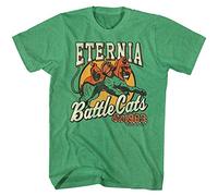 Masters of The Universe TV Series Eternia Battle Cats Est 1983 T-Shirt für Erwachsene, Grün, XL