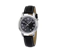MasterTime Damen-Funkuhr Basic, silber/ schwarz - MTLA-10577-24L