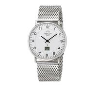 MasterTime Herren-Funkuhr Advanced, silber/ weiß - MTGS-10558-22M