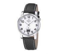 Master Time Uhren MTGA-10294-12L Herren-Funkuhr Basic Lederband Schwarz