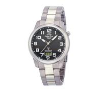 MasterTime Herren-Funkuhr MTGT-10651-50M, Schwarz, Titanarmband, analog-digital