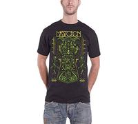 Mastodon T Shirt Devil On Schwarz Band Logo Leviathan offiziell Herren Schwarz S