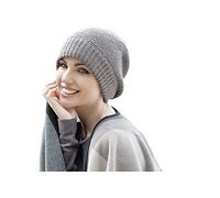 MASUMI Chemo Bio-Kopfbedeckung - ARI Wintermütze | Unisex | Kopfbekleidung für Frauen und Herren mit Haarausfall | Weiche Hüte für Krebspatienten | 50% Wolle (Farbe: Grau)