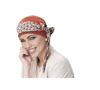 MASUMI Hijab - Yanna Kopftuch | Kopfbedeckung für Frauen mit Haarausfall | Alopezie Hüte & Bezüge | Muslimischer Turban | 95% atmungsaktiver Bambus (Modell: Brick Cinnamon Alloro), Ziegel-Zimt-Allora,
