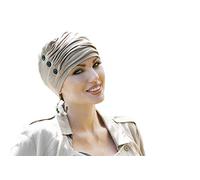 MASUMI Louise - Damen Mütze für Chemotherapie, Krebspatienten und Frauen mit Haarausfall - Turban-Stil - aus Bambus (Hellbraun)
