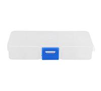 Masyrt 10 Gitter Transparente Schmuckschatulle Kunststoff Organizer Box Aufbewahrungsbehälter für Perlen Kunst DIY Handwerk