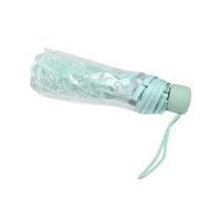 Masyrt Regenschirm Transparent, 1 Stück, Kleine Kinderschirme, Kleine Mädchen und Damen, Regenschirm mit Sakura-Muster, Blumen, Leicht, Transparent, Winddicht, Reiseschirm, Modisch