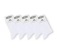 Mat & Vic's Socken Herren 39-42, feine Strümpfe aus Cotton Baumwolle gekämmt, Herrensocken für Freizeit, für Business Männer Damen, weiß Arztsocken, Größe 39-42, 5 Paar
