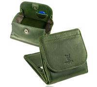 MATADOR Kleines Portemonnaie Herren Leder Wien Kleine Geldbörse mit edler Geschenk Box, Eleganter Geldbeutel Herren Klein mit RFID Blocker, Luxus Geldbörse Herren Klein mit Münzfach in Grün