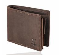 MATADOR Leder Geldbörse Herren Groß Viele Fächer - Portemonnaie Herren mit TüV Geprüftem RFID Schutz - Herrenportemonaie Leder Brieftasche - Großer Männer Geldbeutel Viele Fächer Dunkel Braun