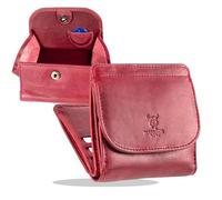 MATADOR Portemonnaie Damen Klein Leder Wien Mini Geldbörse mit edler Geschenk Box, Eleganter Geldbeutel Klein mit RFID Blocker, Luxus Kleine Geldbörse Damen mit vielen Fächern in Rosa