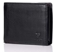 MATADOR XXL Leder Geldbörse Herren Groß - Portemonnaie Mit TüV Geprüftem RFID Schutz - Brieftasche Viele Fächer - Geldbeutel Nappa Schwarz