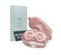MATASSE Schlafmaske Seide 3D Aus 22 Momme Maulbeerseide Klasse 6A, Seiden Schlafmaske Mit Konturierten Augenmulden Für Damen Und Herren, Italienisches Design, Farbe: Rosa