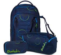 satch Match Plus Set Matchplus + Sporttasche + Schlamperbox Blue Tech