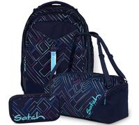 satch match Set aus match + Sporttasche + Schlamperbox Purple Laser