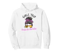 Matching Girls Trip Praia Da Marinha Portugal Unordentlicher Haarknoten Pullover Hoodie