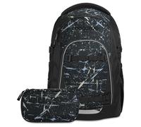 coocazoo MATE Schulrucksack-Set 2tlg inkl. Schlamperbox (Reflective Splash V2)