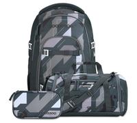 coocazoo MATE Set aus MATE + Sporttasche + Mäppchen MatSptMap26 Dark Race