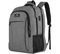 MATEIN Daypacks, Laptop Rucksäcke 17,3 Zoll Anti Diebstahl Tasche Herren Arbeit Rucksack College mit USB Ladeanschluss für Männer, Frauen, Arbeit, Reisen, Business, Grau