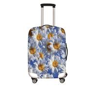 Mateju Elastisch Kofferschutzhülle, 3D-Gänseblümchen Kofferhülle Gepäck Cover, Waschbare Reisekoffer Hülle Trolley Case Kofferbezug für Koffer von 18-32 Zoll (Gänseblümchen 9,S)