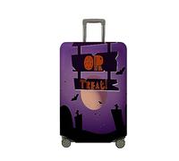 Mateju Elastisch Kofferschutzhülle, 3D-Halloween Kofferhülle Gepäck Cover, Waschbare Reisekoffer Hülle Trolley Case Kofferbezug für Koffer von 18-32 Zoll (Holzschild,L)
