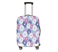 Mateju Elastisch Kofferschutzhülle, 3D Tie-Dye Kofferhülle Gepäck Cover, Waschbare Reisekoffer Hülle Trolley Case Kofferbezug für Koffer von 18-32 Zoll (Blau Rosa A,M)