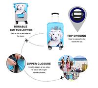 Mateju Kofferschutzhülle Elastisch Kofferhülle, 3D Zwei Papageien-Kollektion Cover Reisekoffer Hülle Trolley Case Schutzhülle Luggage Cover Kofferbezug 18-32 Zoll (Vogel 7,XL)