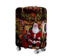 Mateju Weihnachtstag Kofferschutzhülle Elastisch Kofferhülle 18-32 Zoll Cover Reisekoffer Hülle Trolley Case Schutzhülle Luggage Cover Kofferbezug (Weihnachten,L)