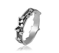 MATERIA 925 Silber Ring Noten Musik #SR-62, Ringgrößen:48 (15.3 mm Ø)