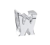 Materia Beads Alphabet Charms Anhänger Silber 925 Buchstabe W hochglanz #1397
