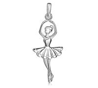 MATERIA by Matthias Wagner Ballerina Kettenanhänger 925 Silber für Damen und Mädchen
