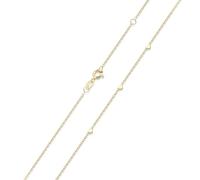 MATERIA by Matthias Wagner Herz Kette Damen - 925 Silber Halskette Choker in silber oder vergoldet 42-45cm
