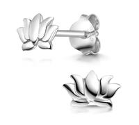 MATERIA by Matthias Wagner Lotus Ohrstecker Silber 925 Ohrring Lotusblume Damen Ohrschmuck SO-202