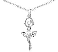 Materia Damen Kette Silber 925 mit Anhänger Ballerina KA-258-K30-60cm
