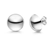 MATERIA Damen Mädchen Ohrstecker Kugel rund - 925 Silber Ohrringe klein 4 6 8 10 12mm mit Geschenk-Box SO-88-MA, Ausführung:Ø 4mm